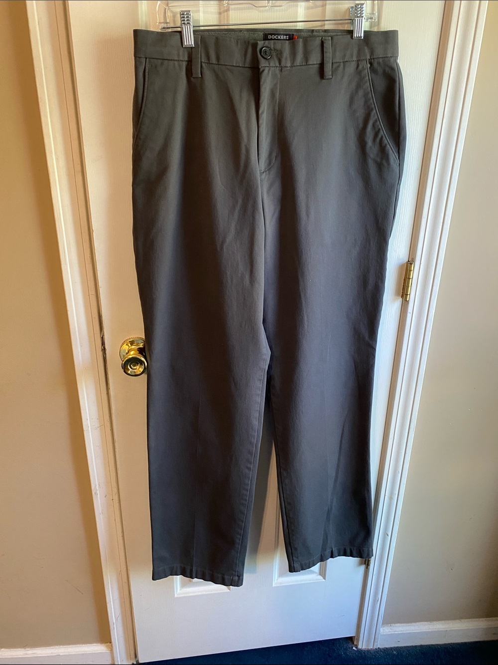 Dockers Men’s Khaki Chinos - Slate Gray 34” Wx 34” W